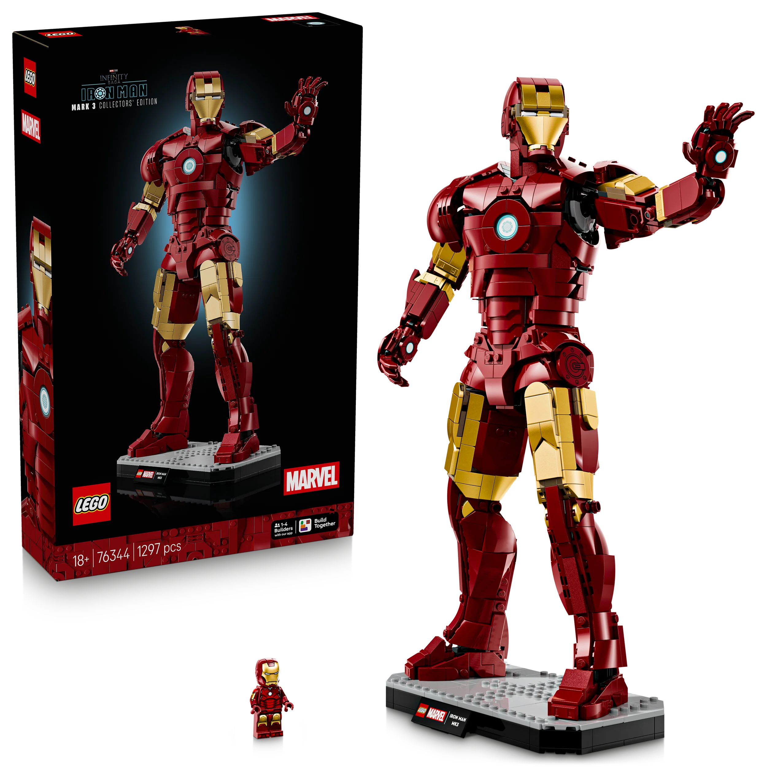 LEGO Marvel Iron Man Mark 3 – Verzameleditie Bouwpakket voor Volwassenen met Superhelden 76344