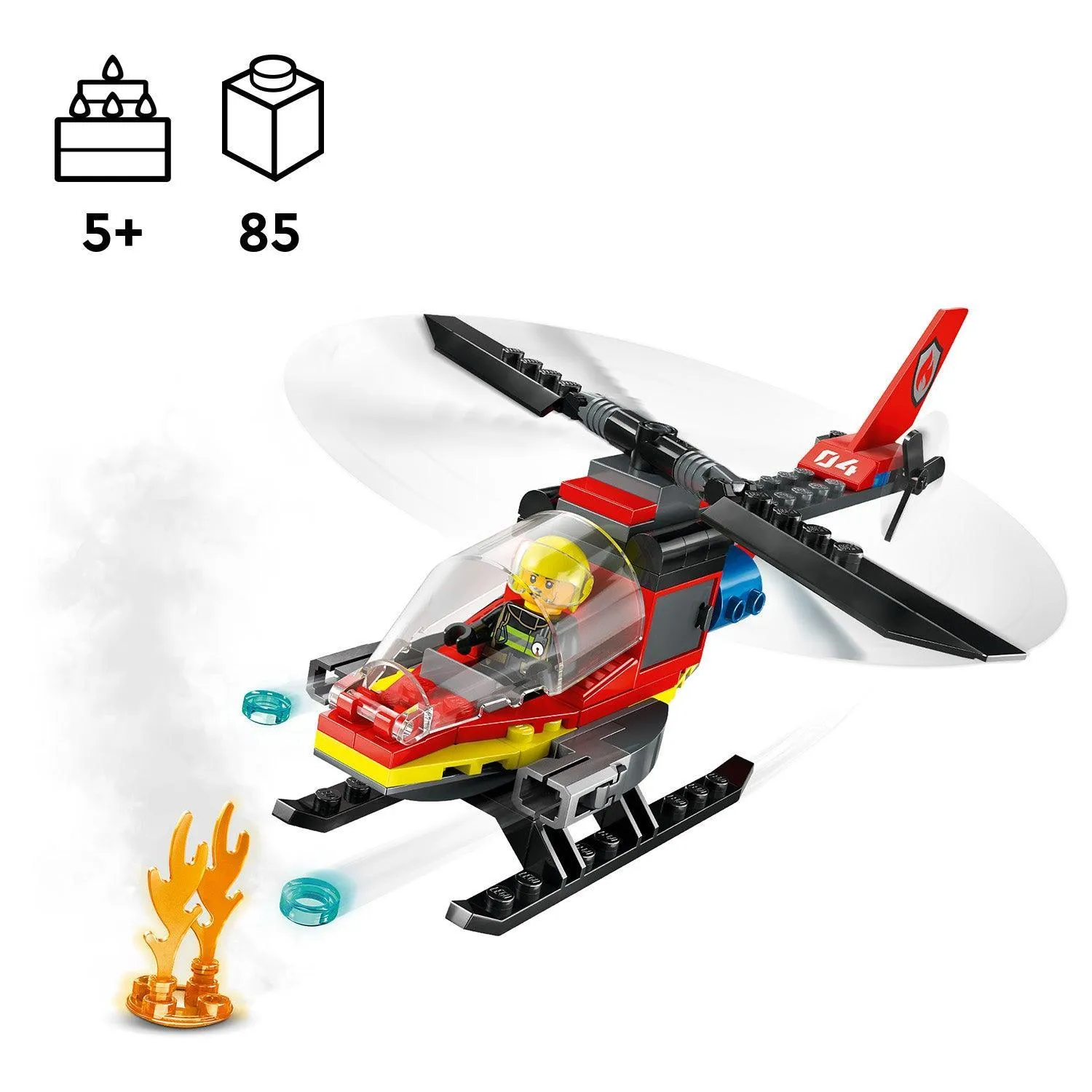 LEGO Brandweer helikopter 60411 City