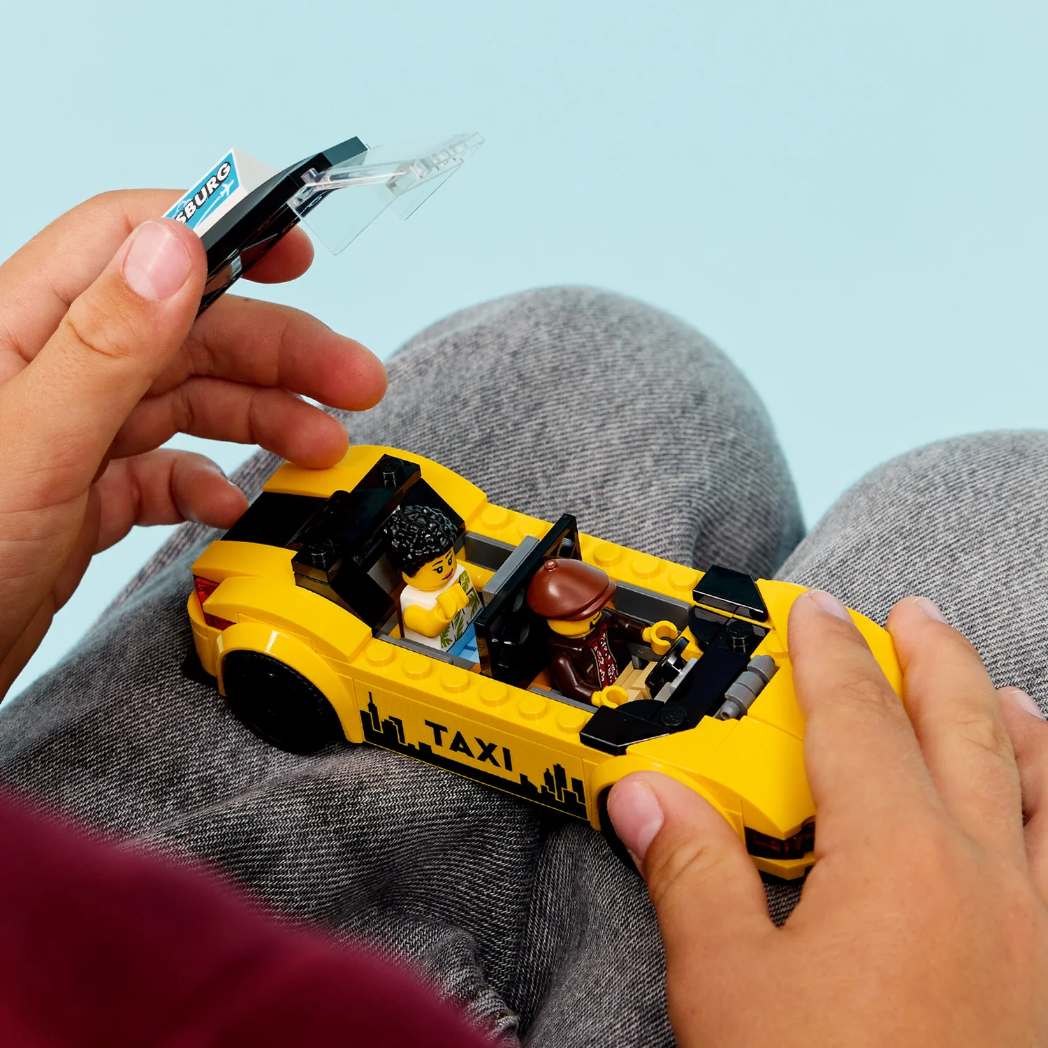LEGO City Gele Taxi Auto Bouwpakket met Speelgoed voor Kinderen 60487