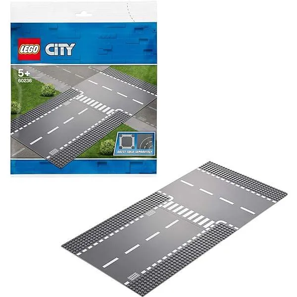 LEGO Wegenplaat Bocht en kruising 60237 City