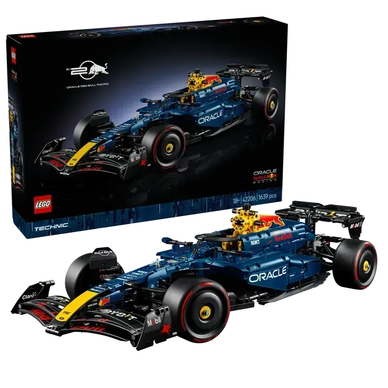 LEGO Technic F1 auto's 2025: RedBull en Ferrari
