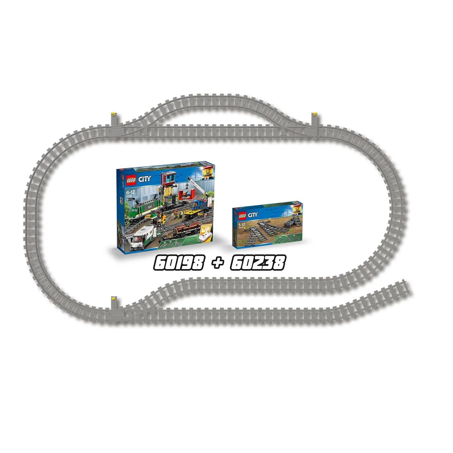 LEGO Treinbaan Wissels 60238 City Treinen