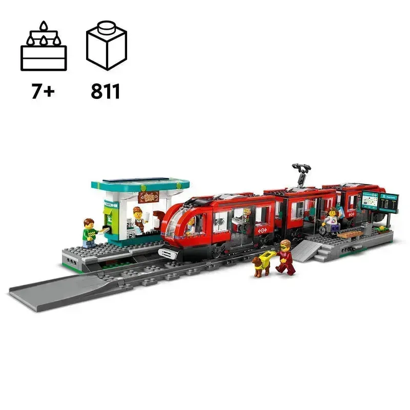 LEGO Stadstram en station 60423 City