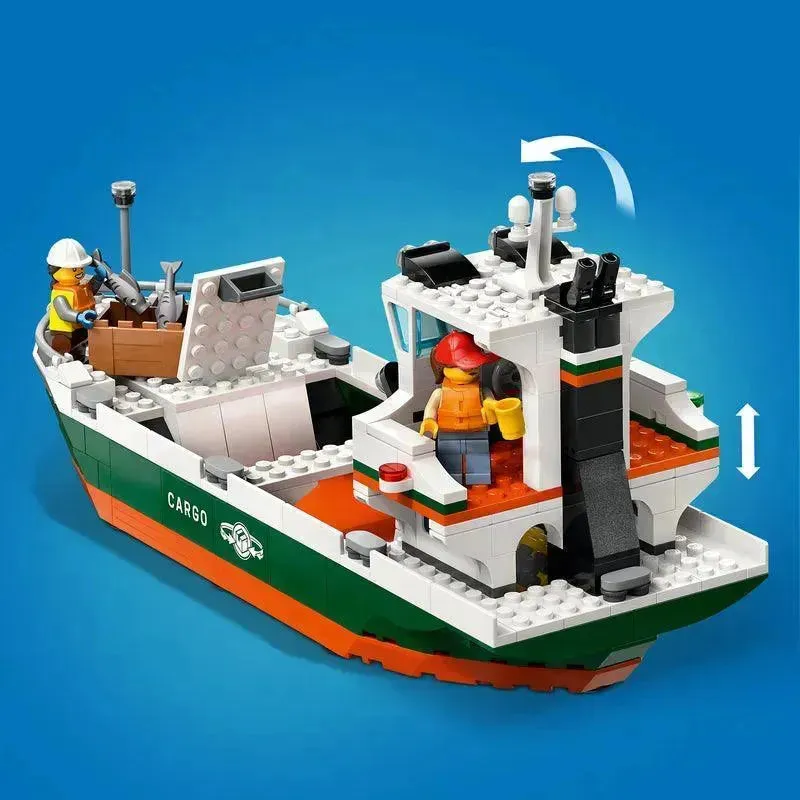 LEGO Haven met vrachtschip 60422 City