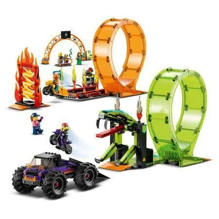 LEGO Dubbele Looping Stunt Arena 60339 City