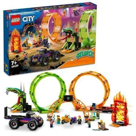 LEGO Dubbele Looping Stunt Arena 60339 City