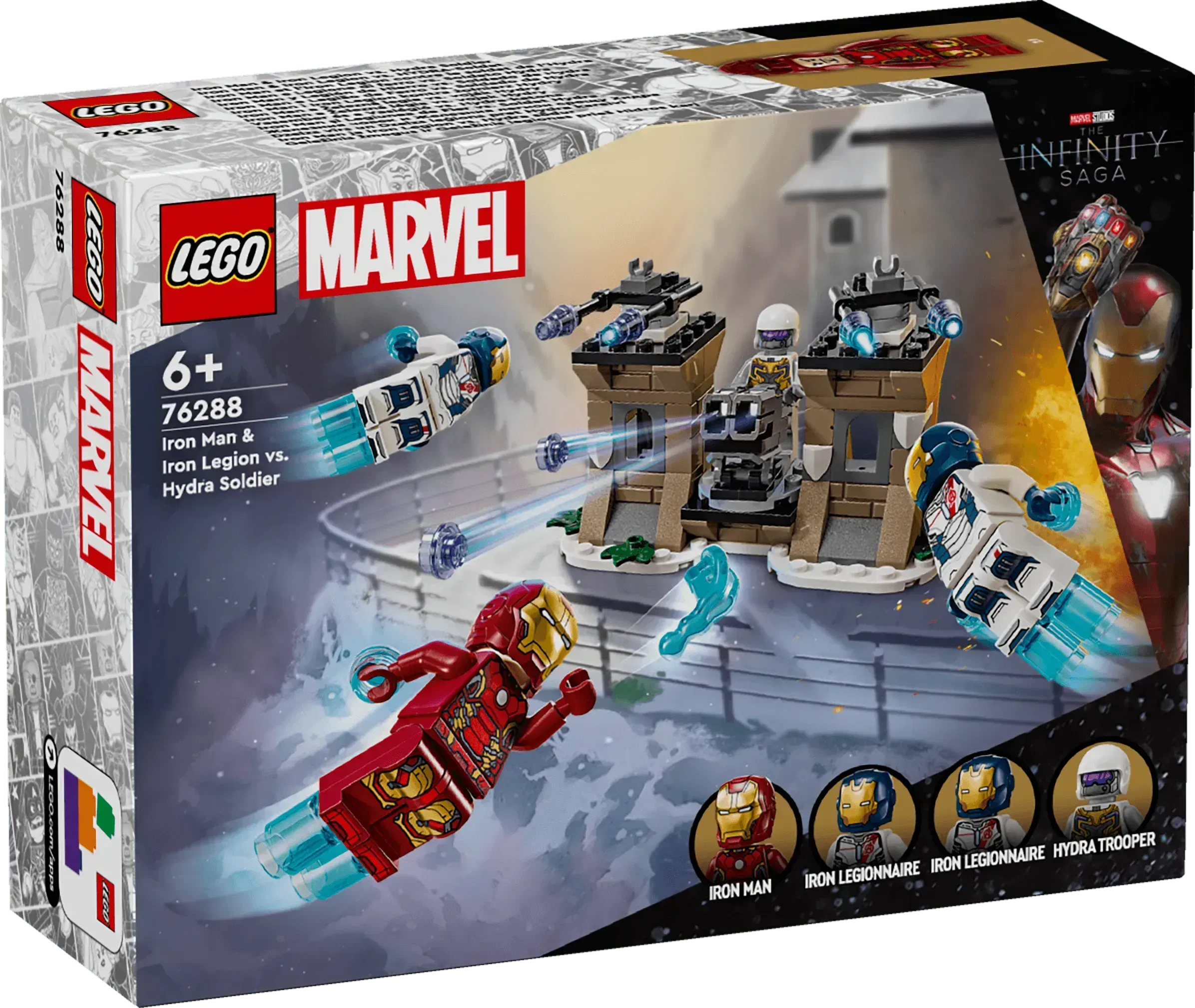 LEGO Iron Man & Iron Legion vs. Hydra soldaat 76288 Superheroes