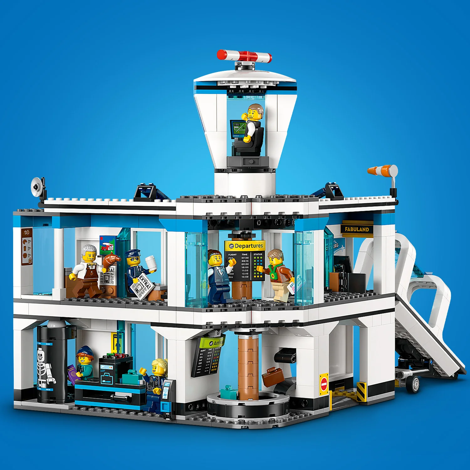 LEGO® City Luchthaven met Vliegtuig - Speelgoedset met Vliegveldmodel voor Fantasierijk Spelen - 60502