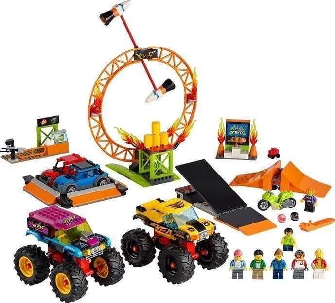 LEGO Stuntshow arena met vliegwiel aangedreven motor 60295 City Stuntz