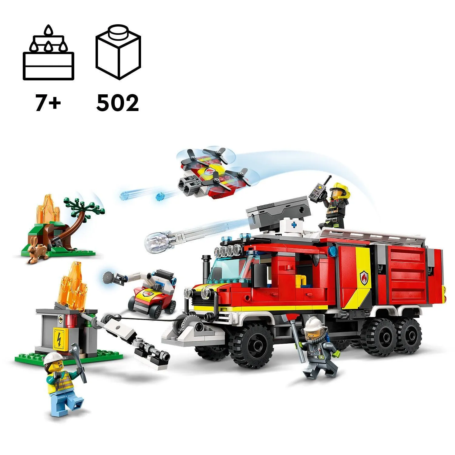 LEGO Commandowagen brandweer 60374 City