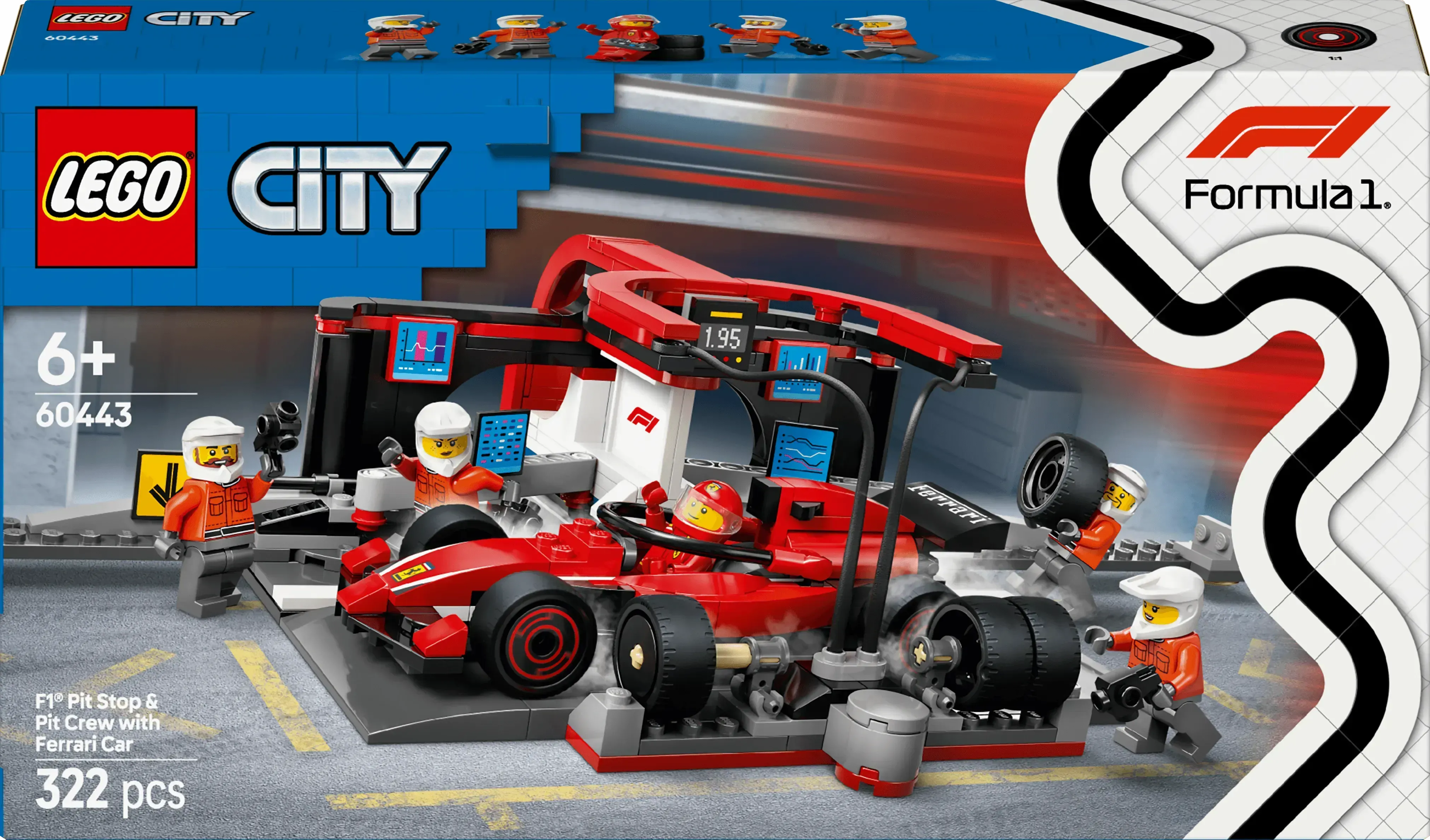 LEGO Pitcrew van de Formule 1 60443 City