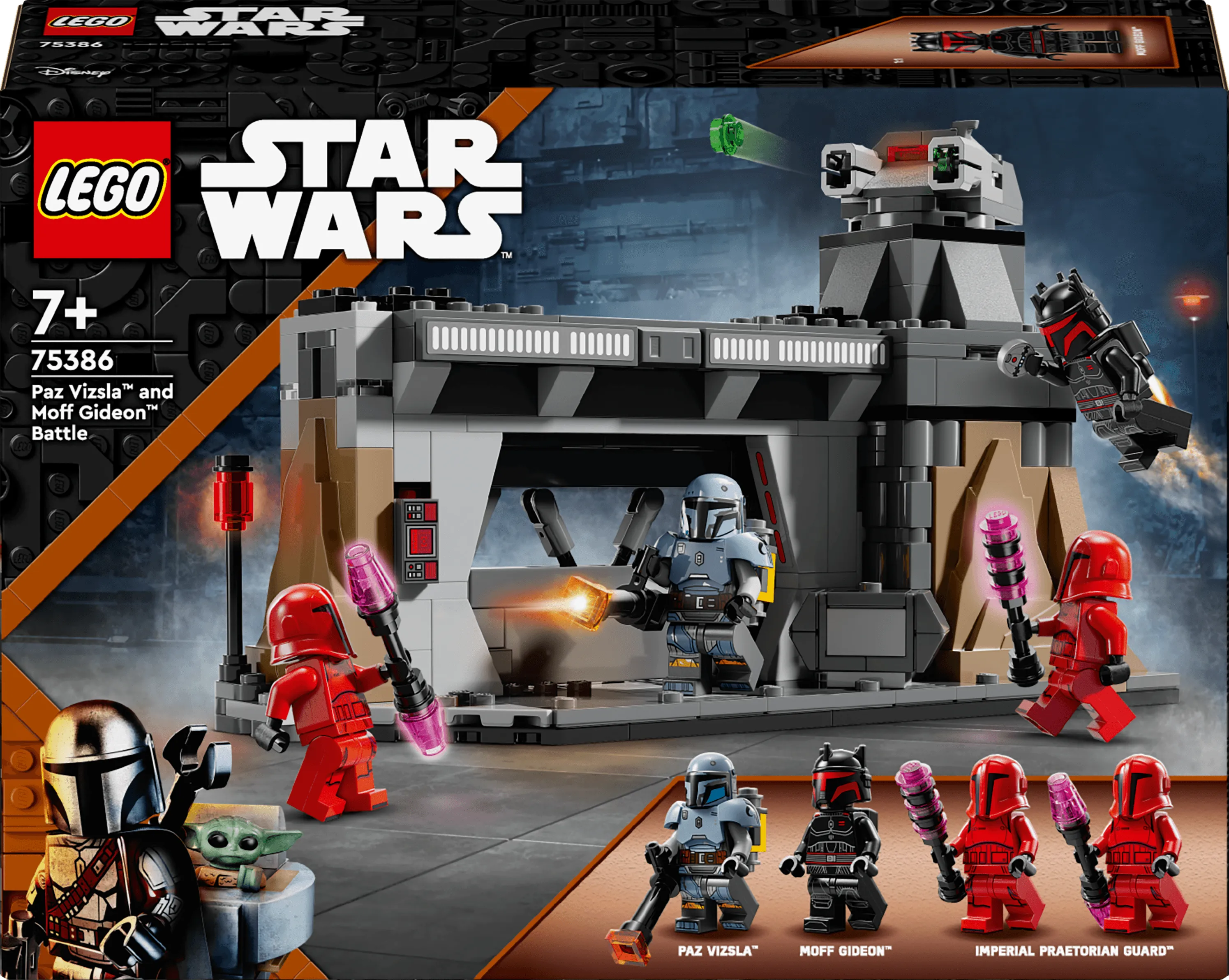 LEGO Paz Vizsla™ en Moff Gideon™ duel 75386 StarWars