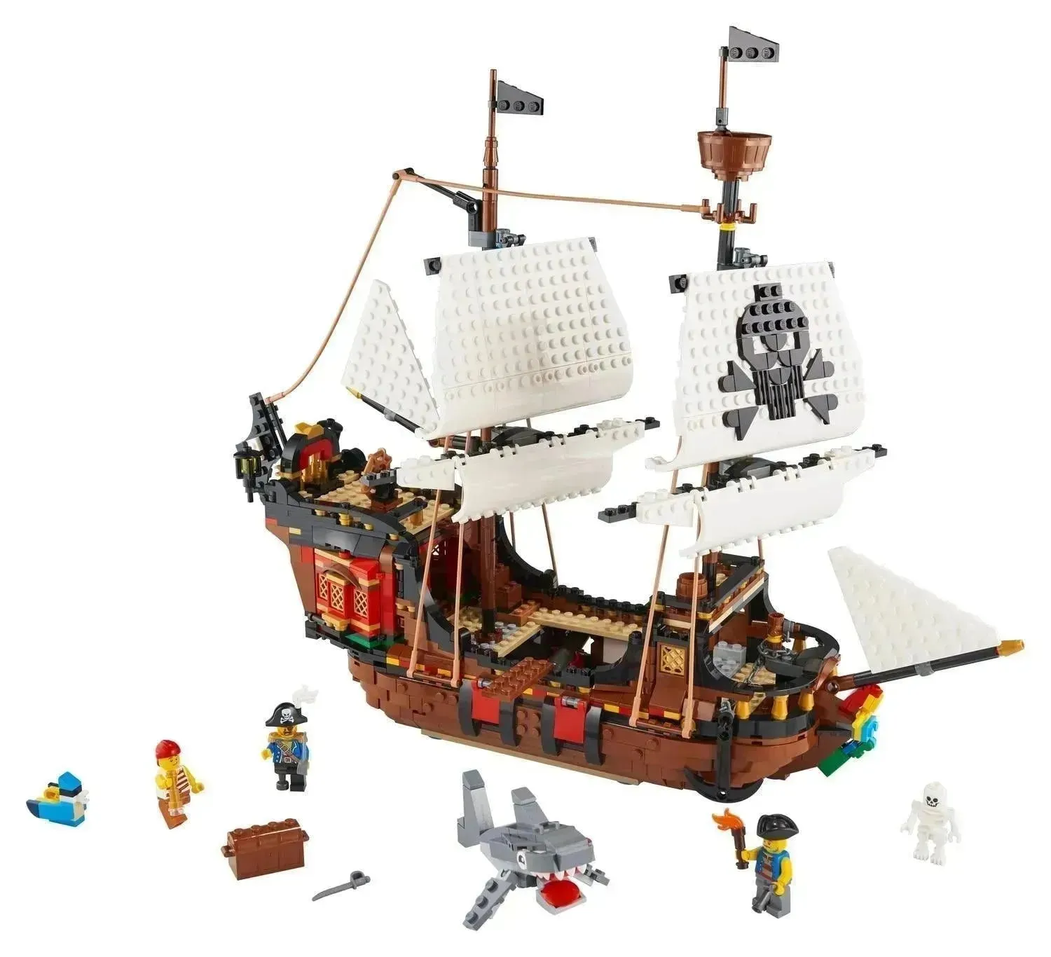 LEGO Groot Piraten schip met 2 masten 31109 Creator 3-in-1