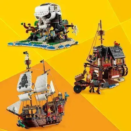 Groot Piraten schip met 2 masten 31109 Creator 3-in-1 thumbnail 7