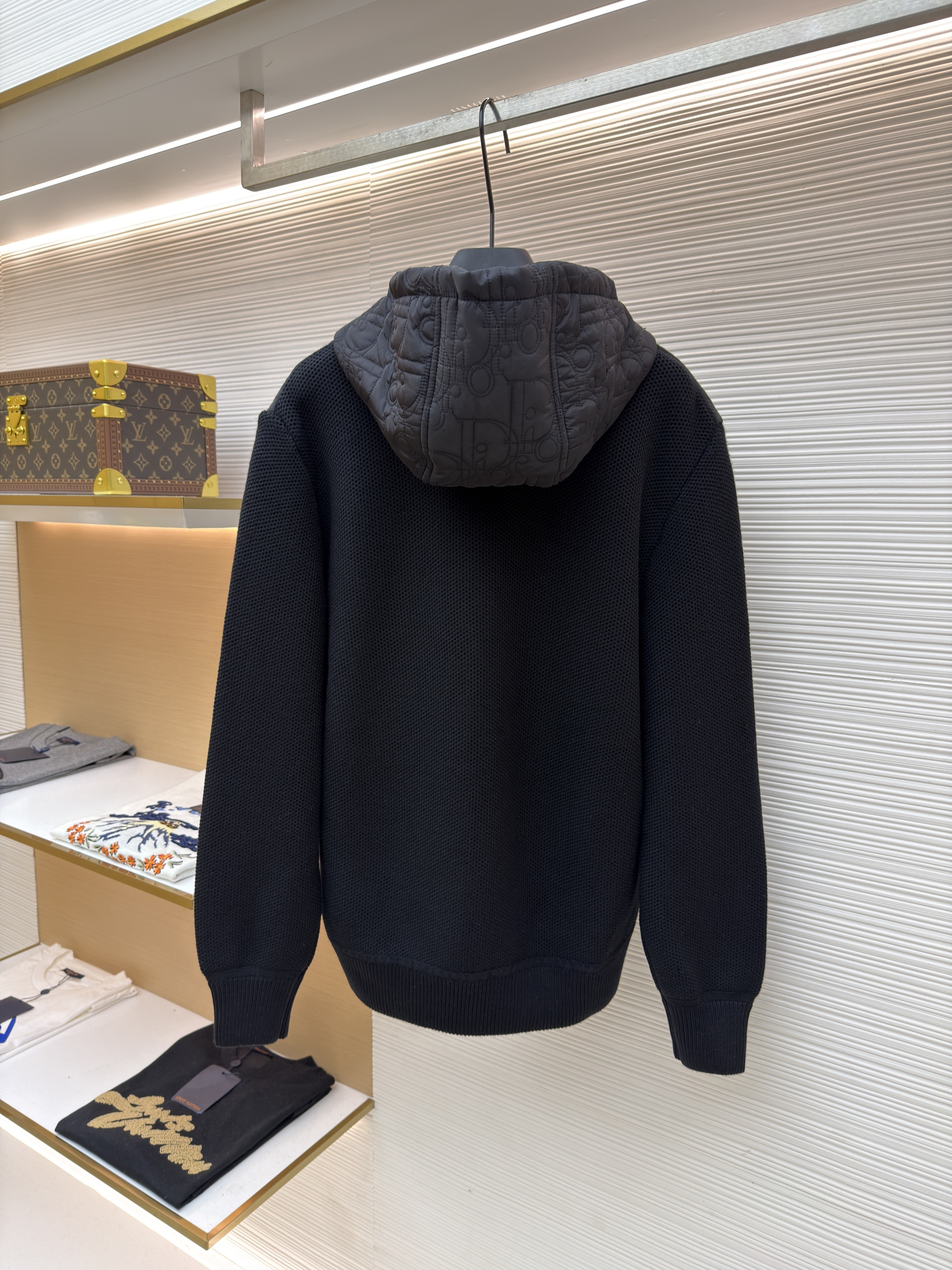 Dilr Oblique印花连帽短款夹克外套