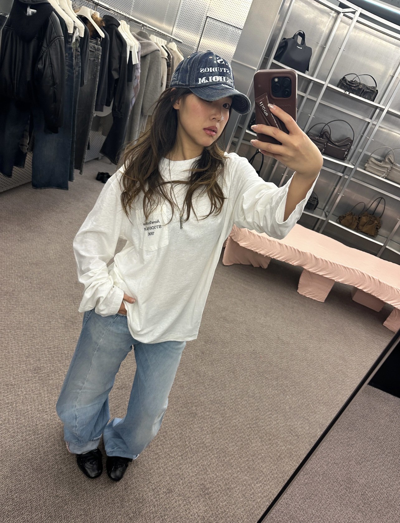 Acne Studios 亚麻印花长袖