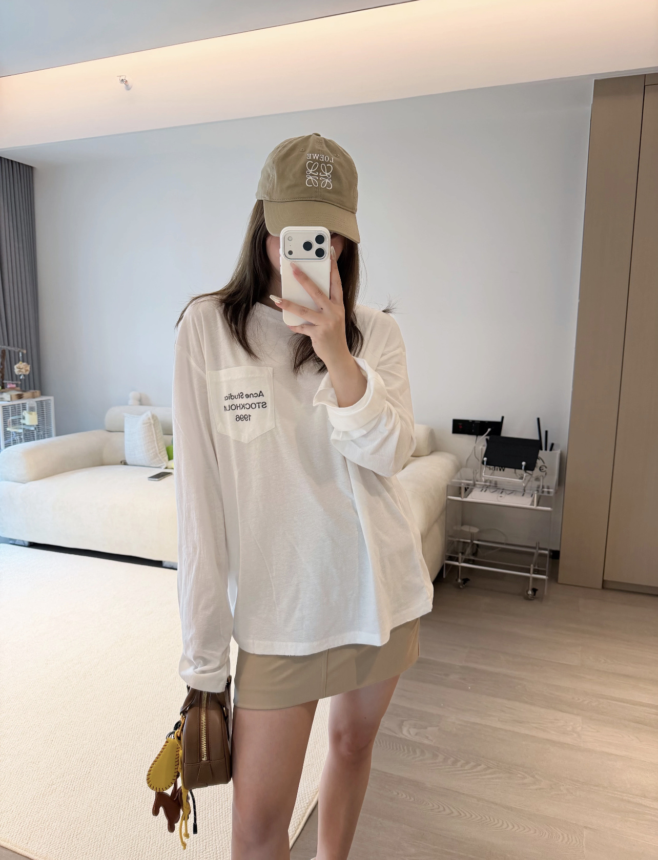 Acne Studios 亚麻印花长袖