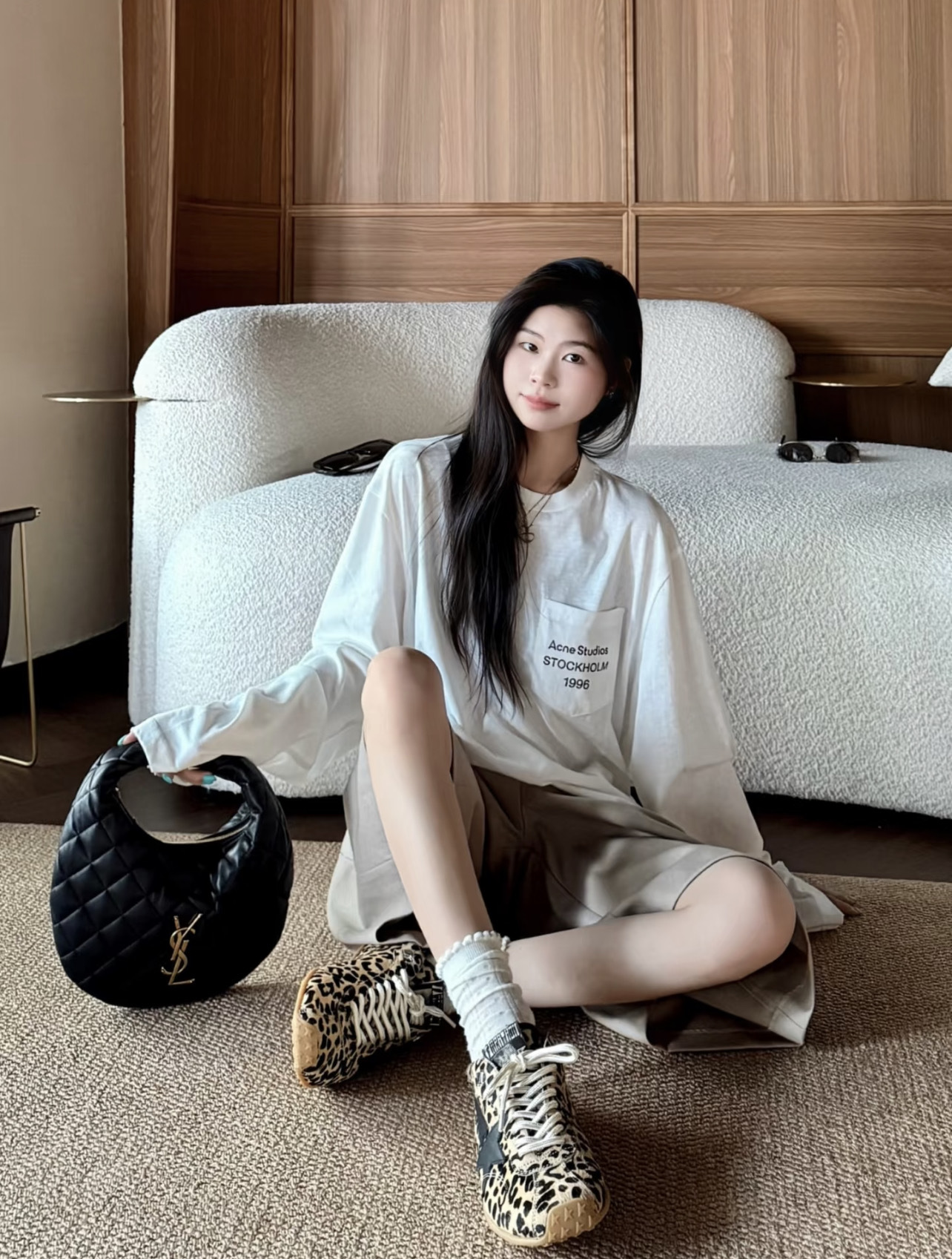 Acne Studios 亚麻印花长袖