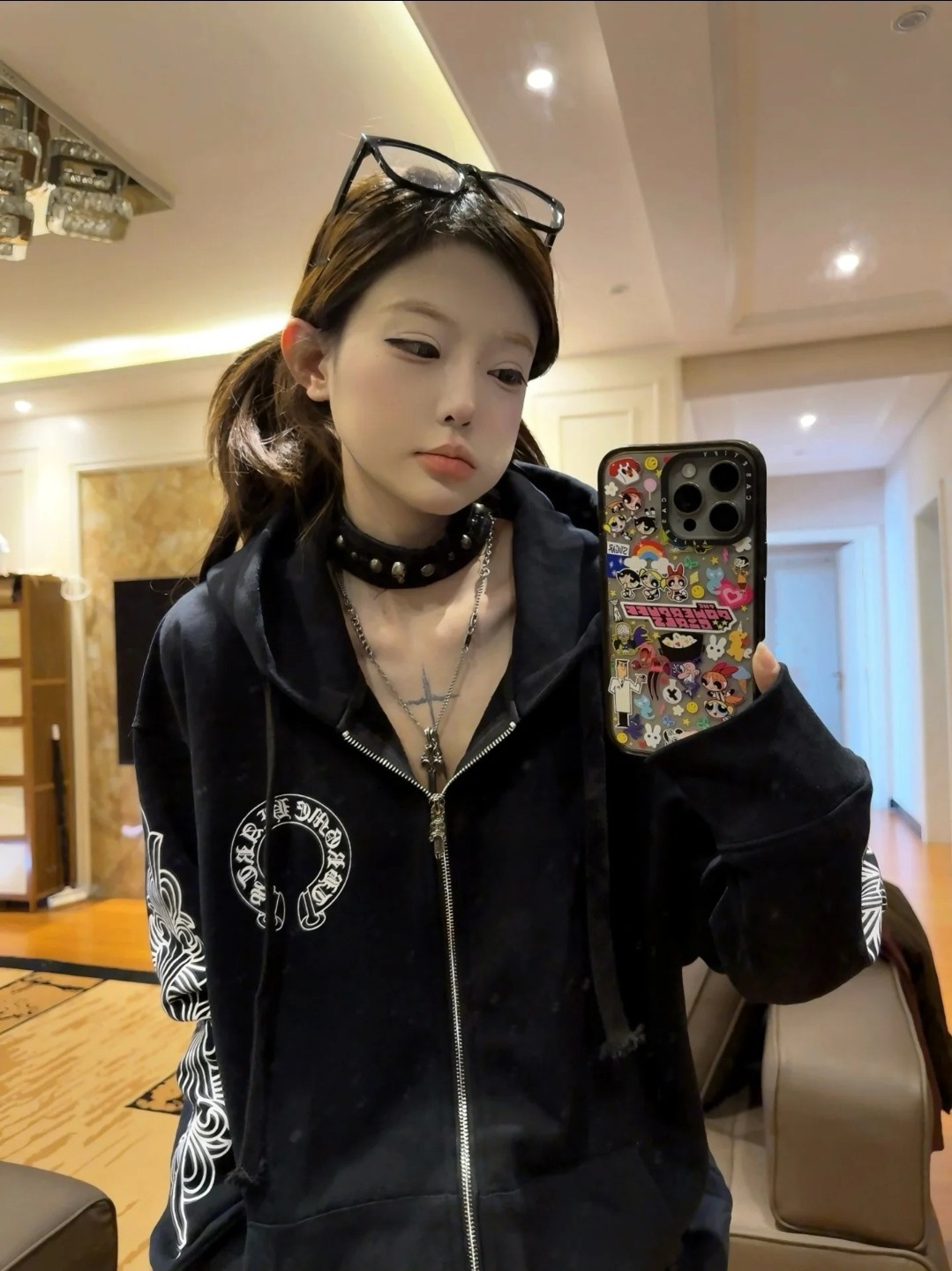 Chrome Hearts 马蹄麒麟拉链外套