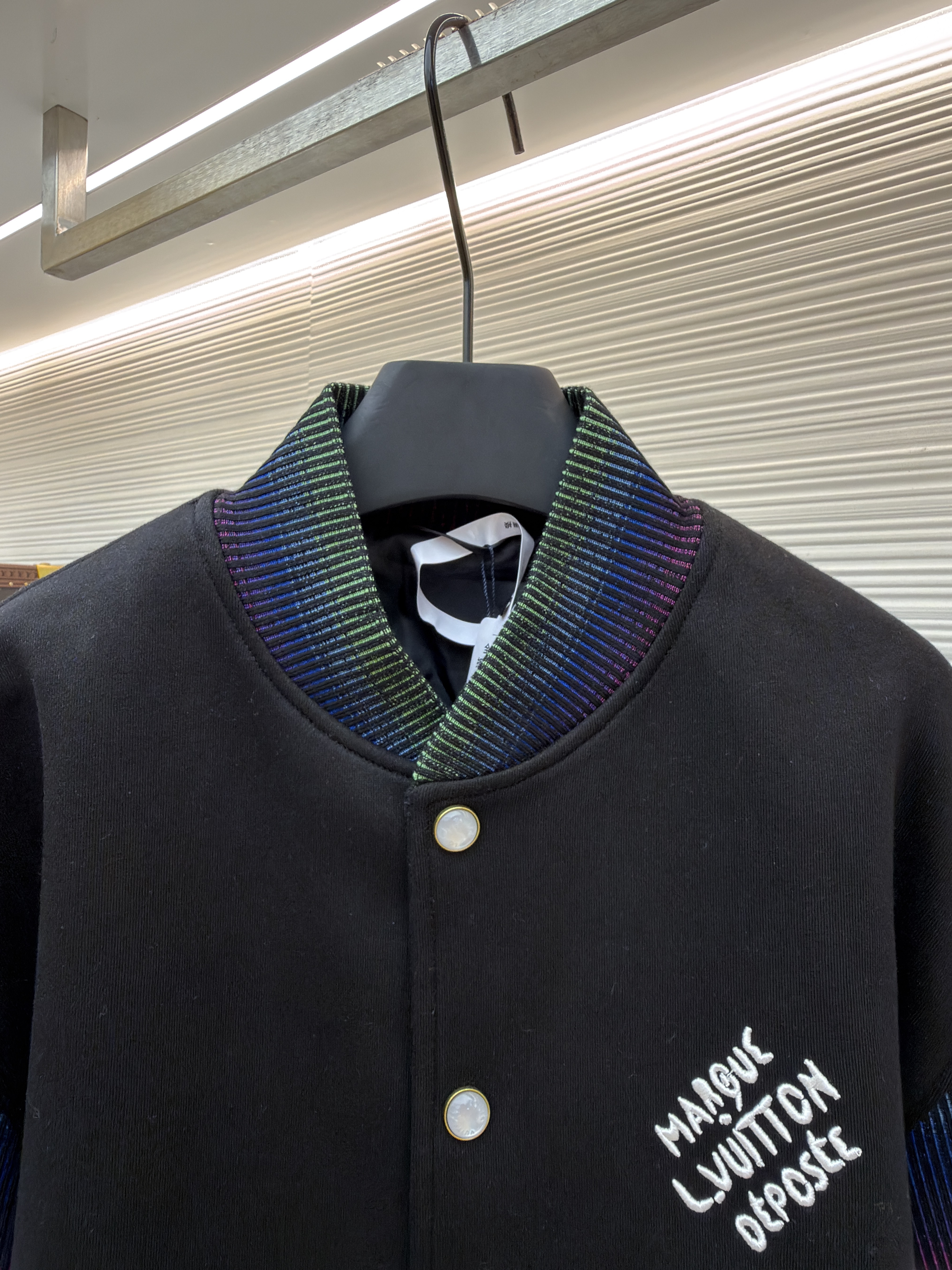 LOUIS VUITTON棉质针织束腰夹克棒球服