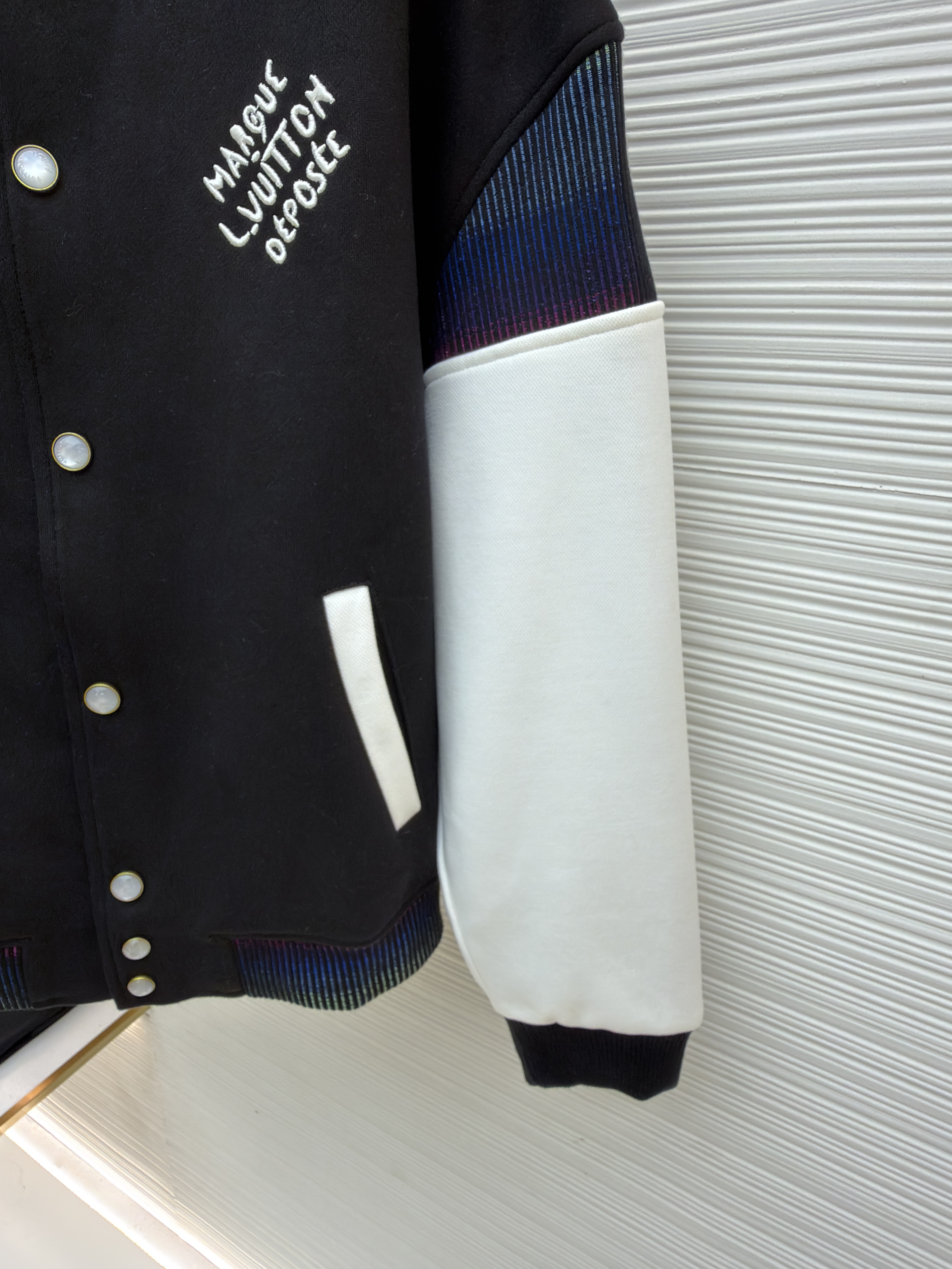 LOUIS VUITTON棉质针织束腰夹克棒球服