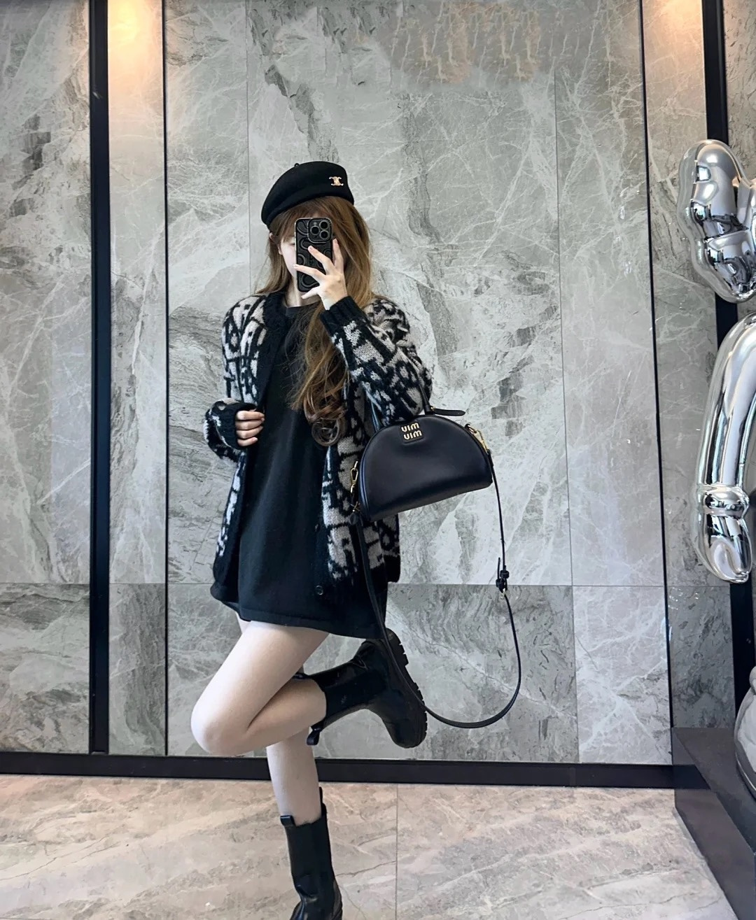 Dior 马海毛针织开衫毛衣