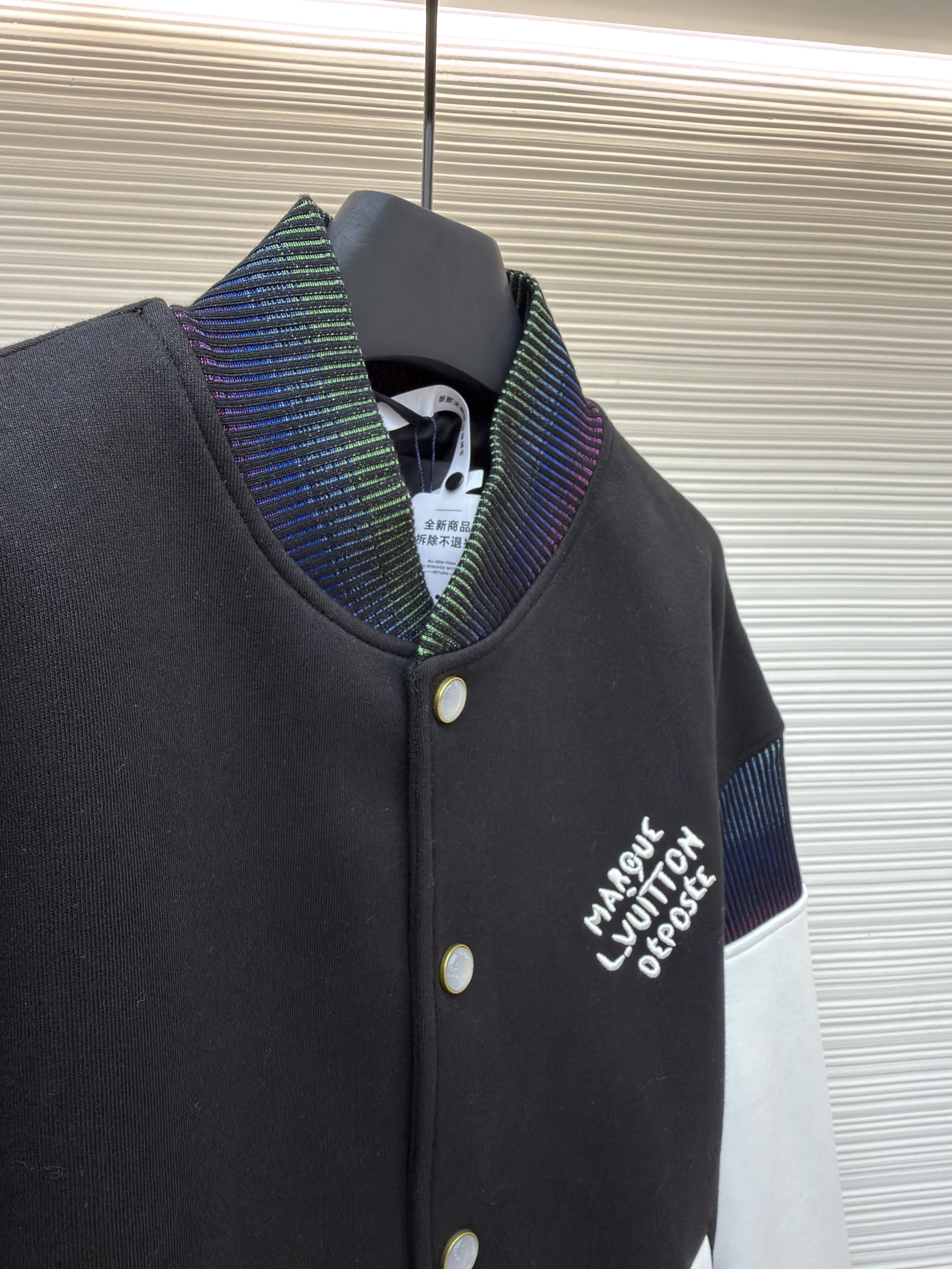 LOUIS VUITTON棉质针织束腰夹克棒球服