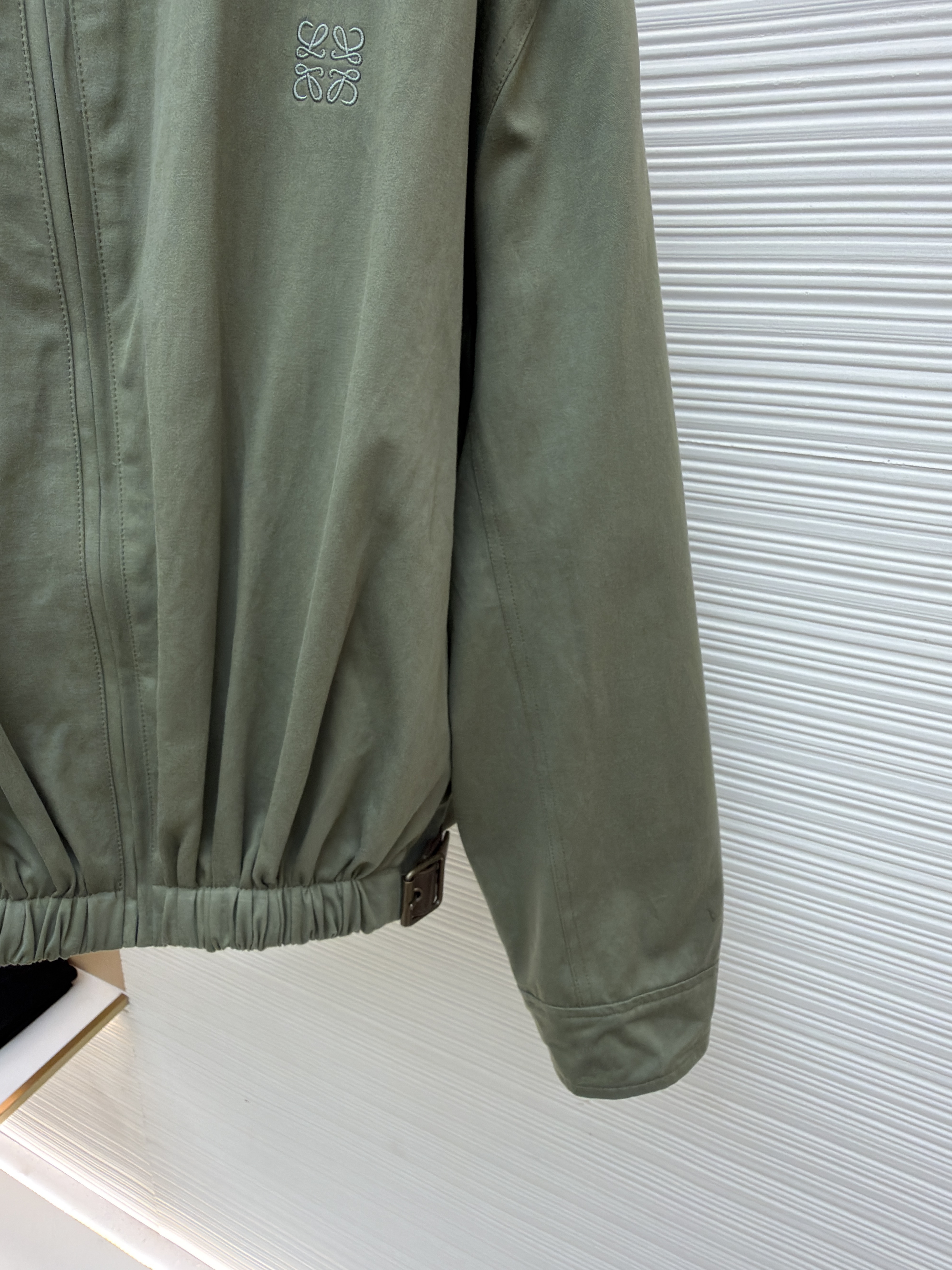 LOWE 军绿皮带翻领夹克