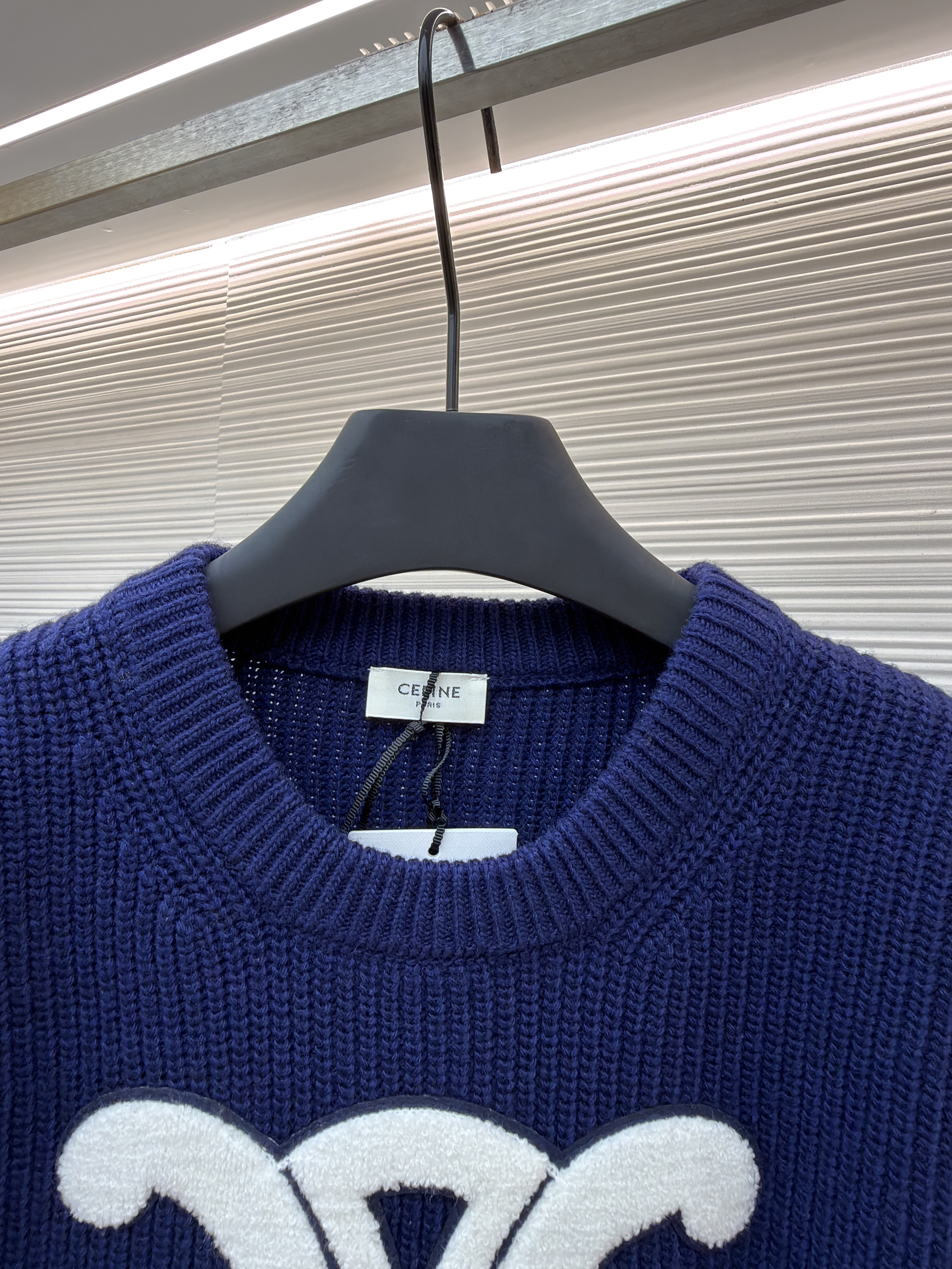 Celine凯旋门毛巾绣圆领【女装】