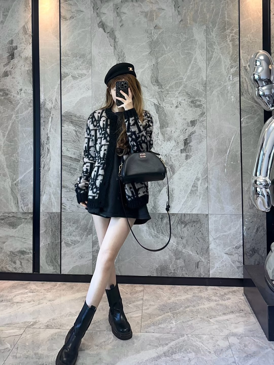 Dior 马海毛针织开衫毛衣