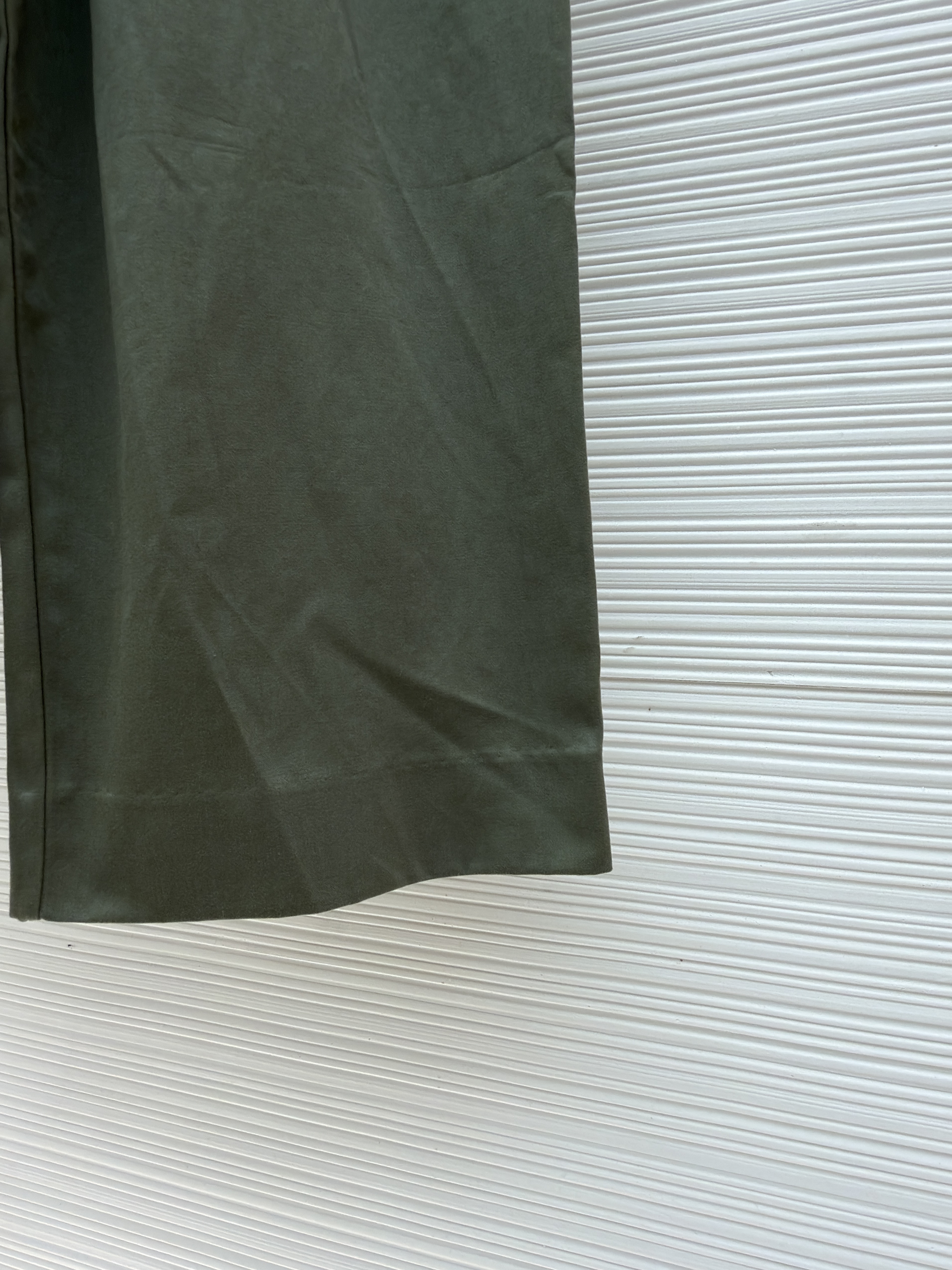 Loewe军绿皮带长裤