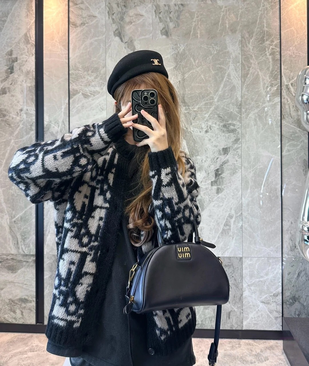 Dior 马海毛针织开衫毛衣