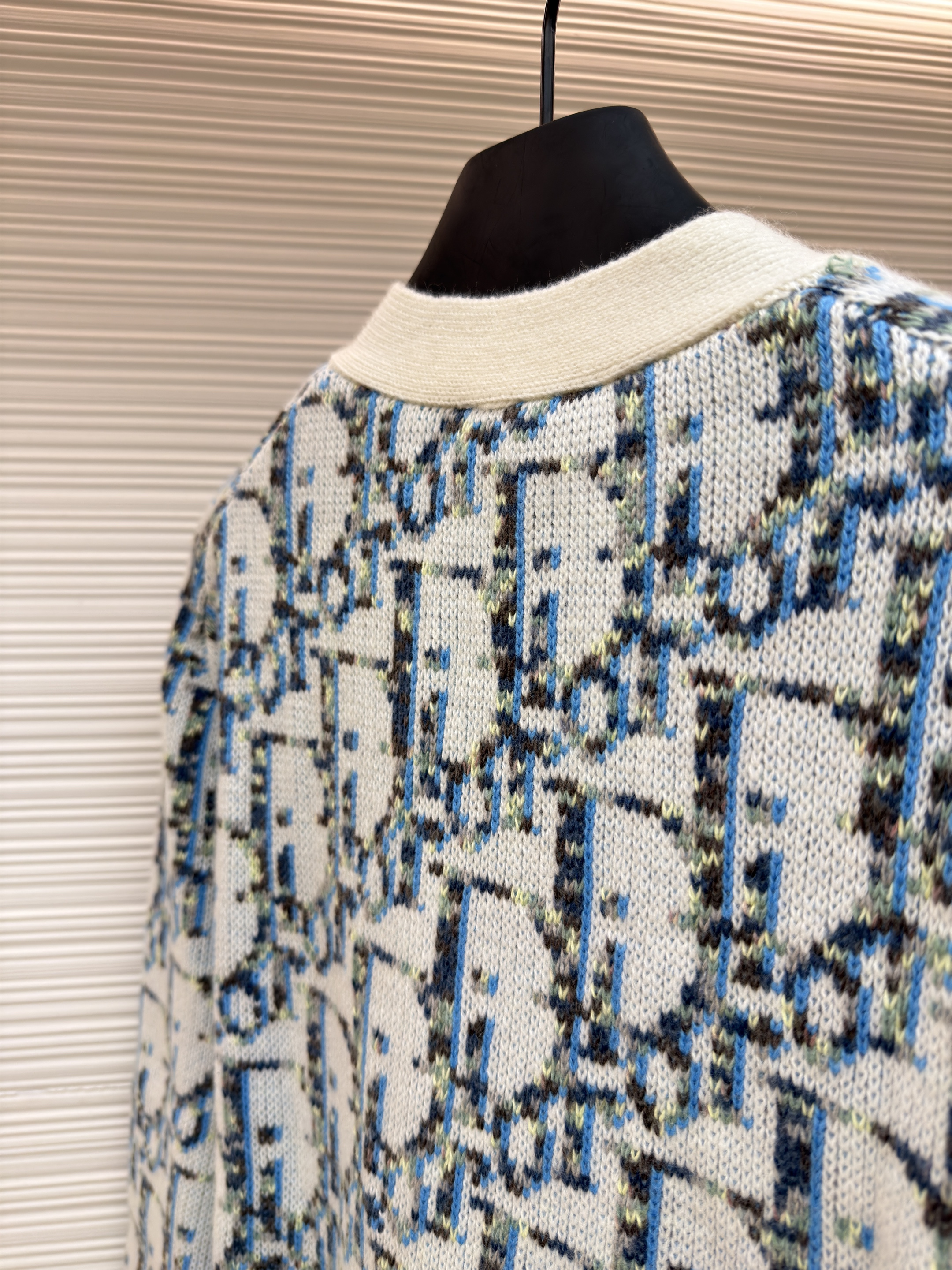 Dior老花毛织开衫