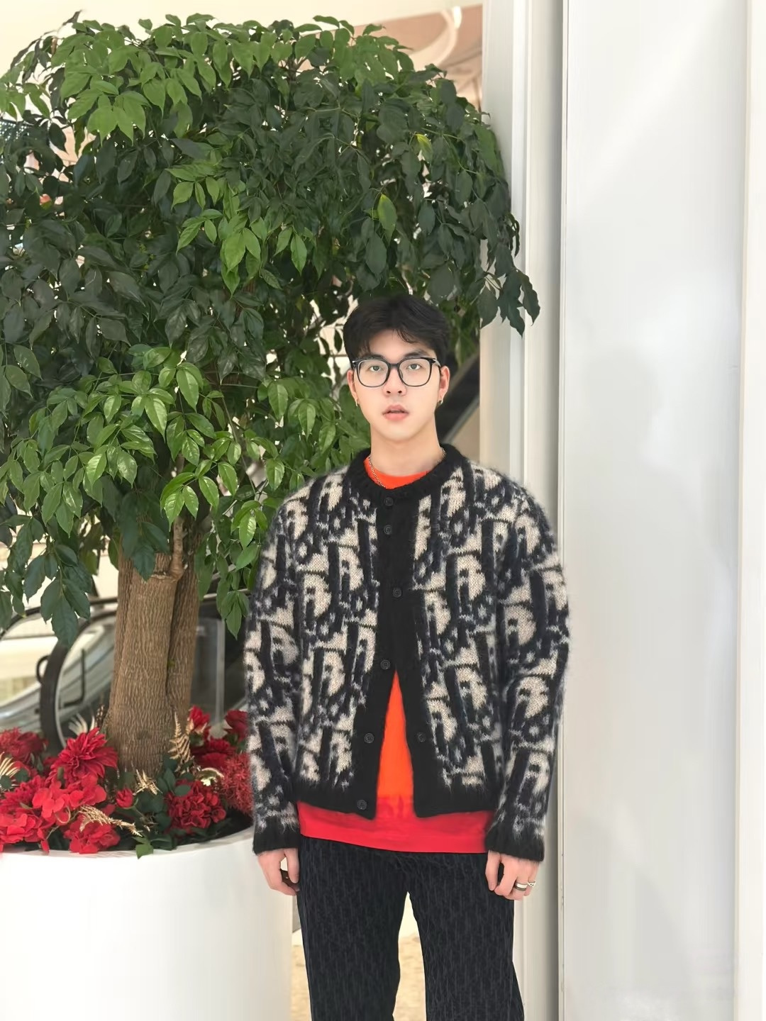 Dior 马海毛针织开衫毛衣