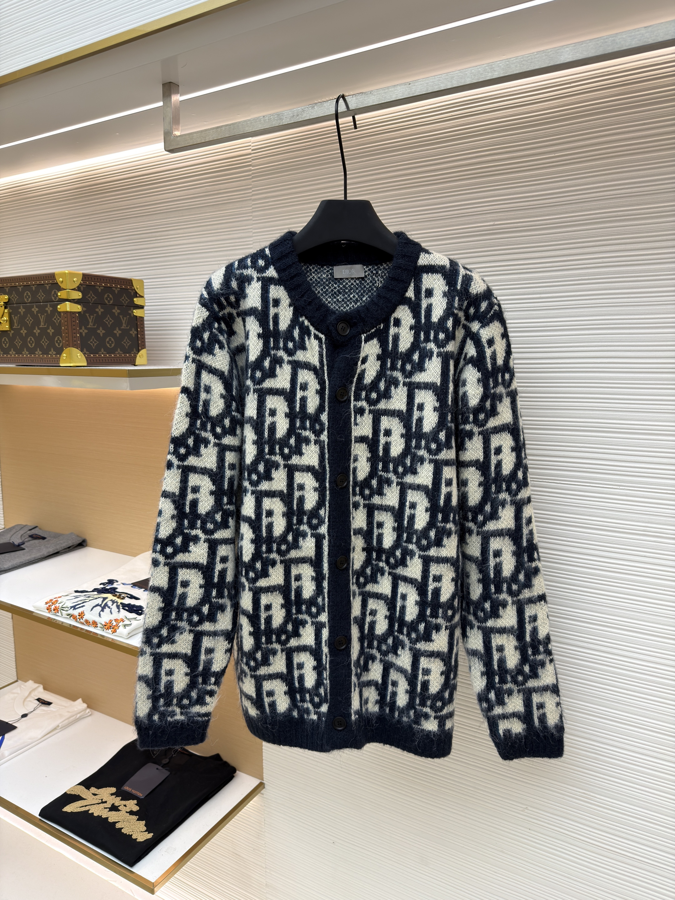 Dior 马海毛针织开衫毛衣