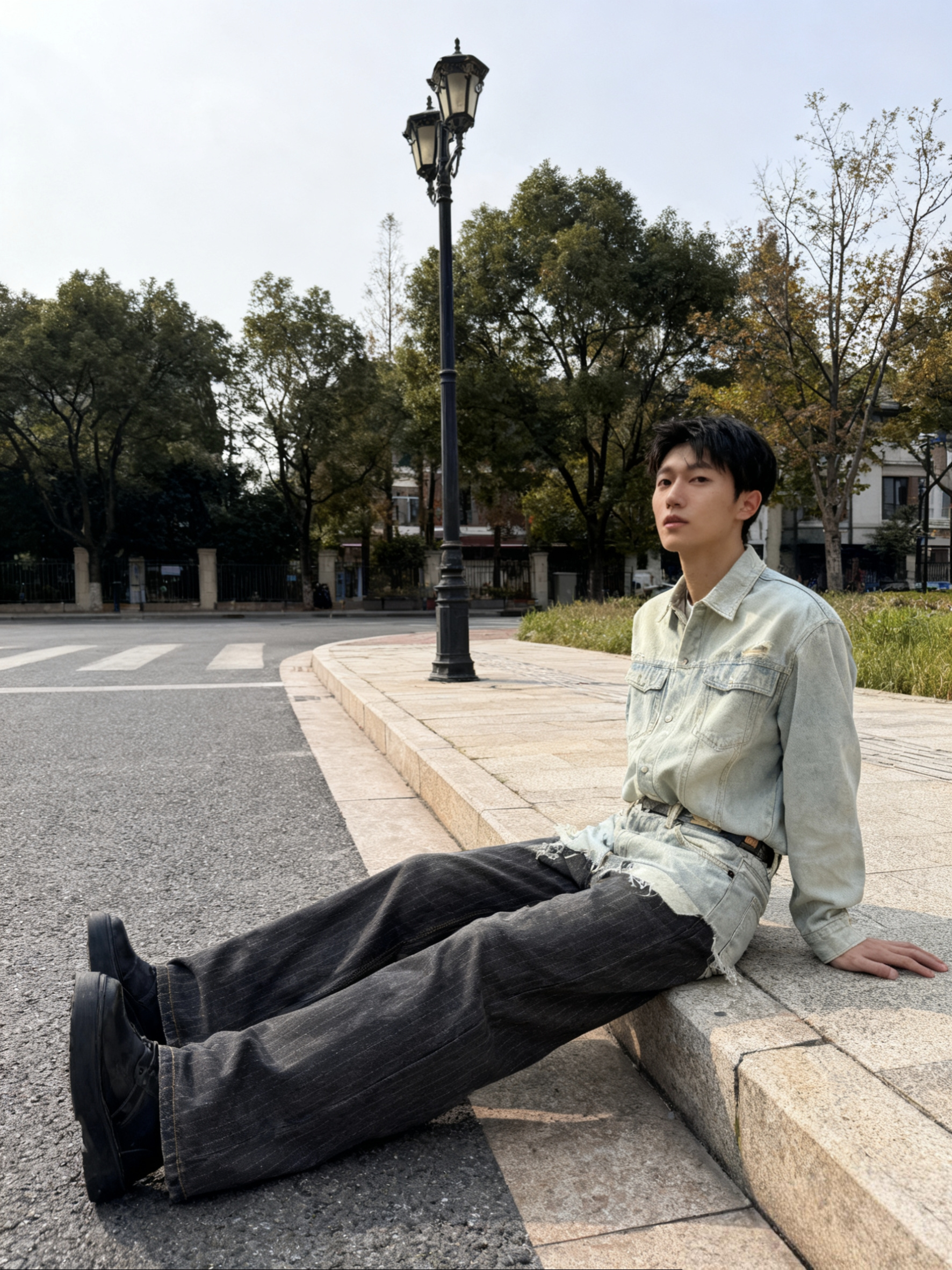 Acne Studios 拼接牛仔裤