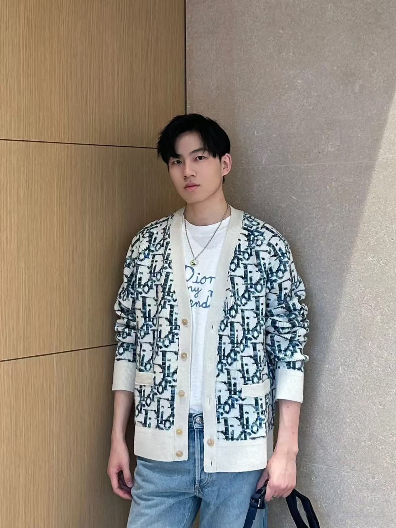 Dior老花毛织开衫