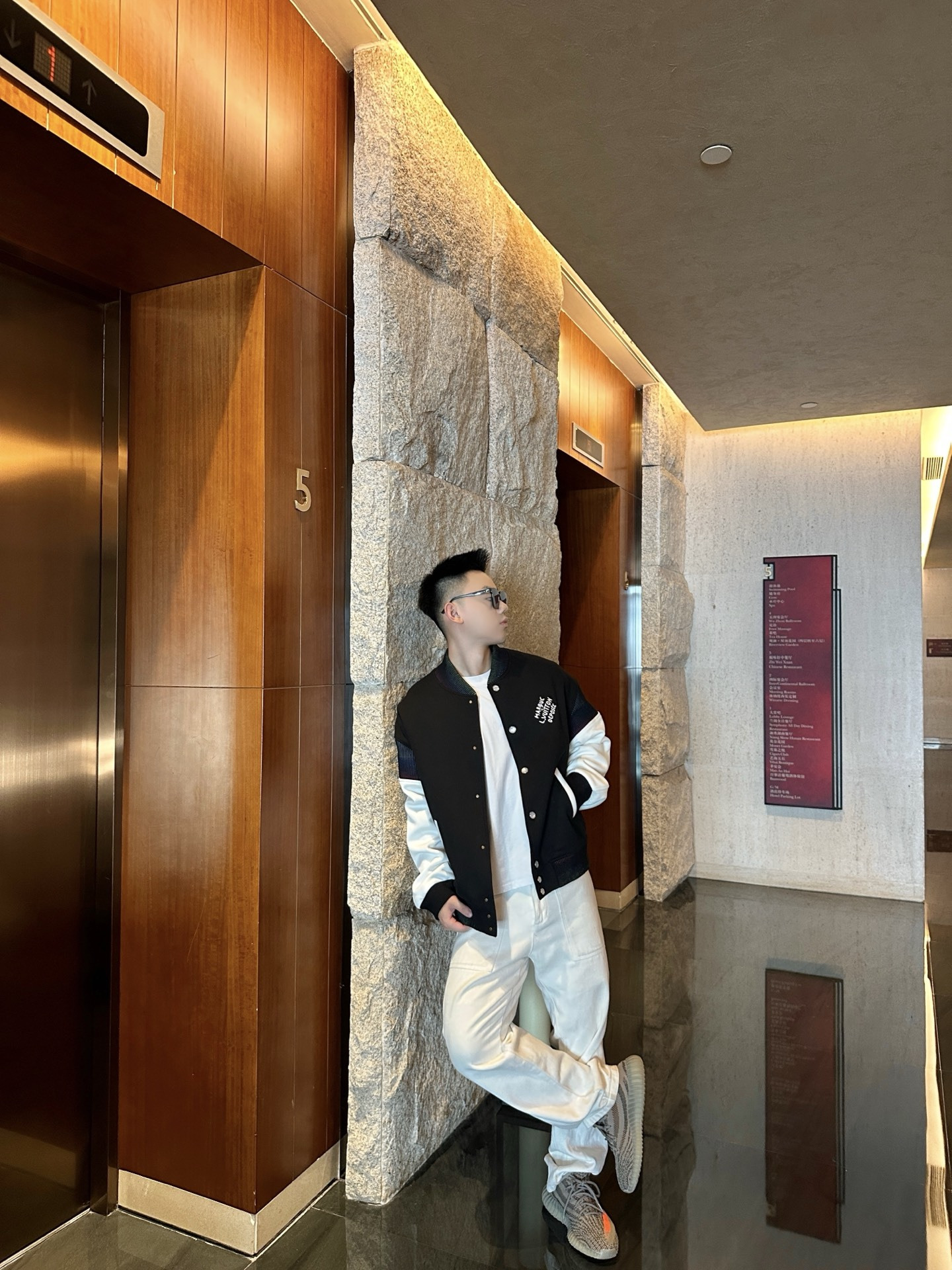 LOUIS VUITTON棉质针织束腰夹克棒球服