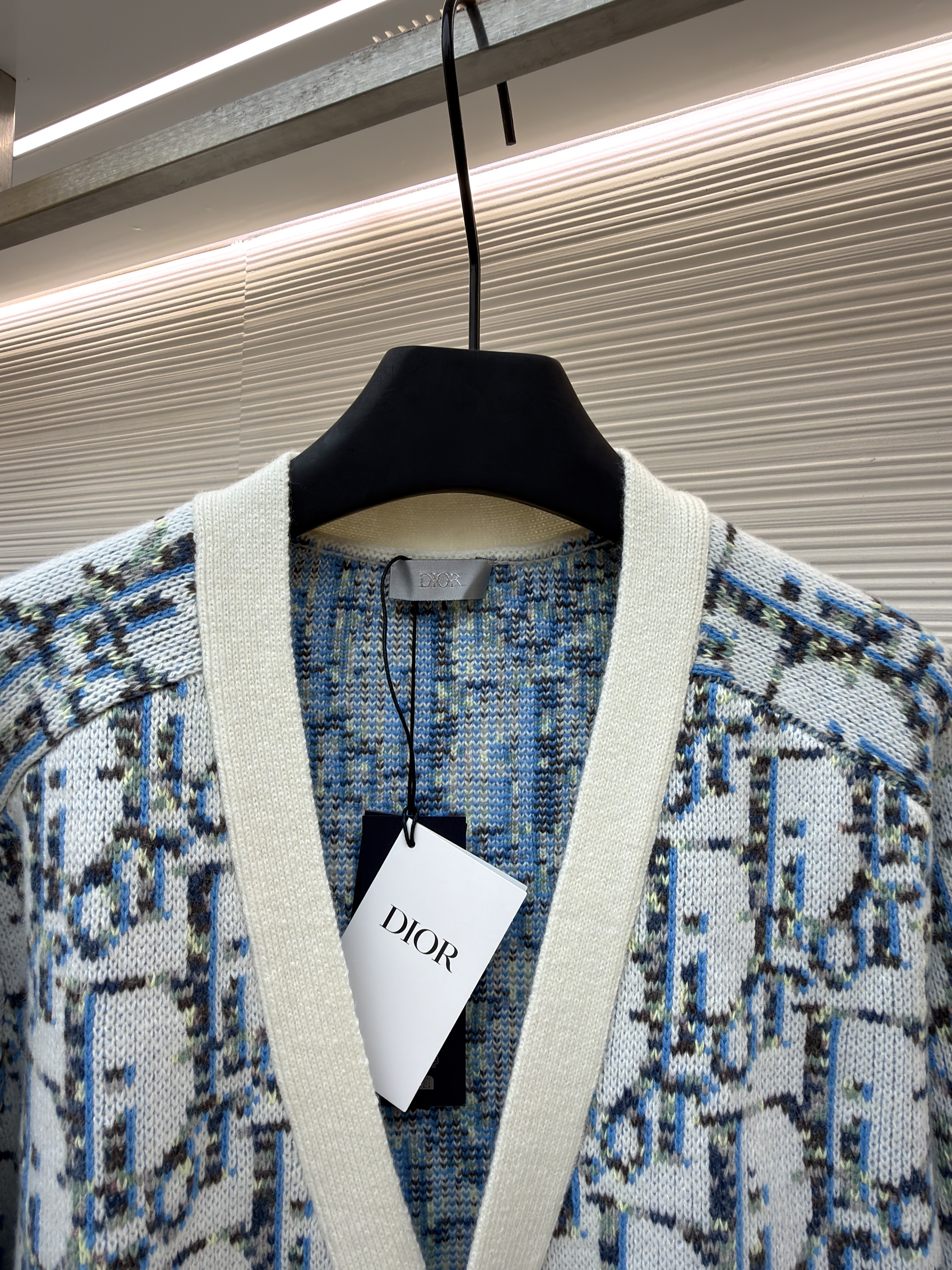 Dior老花毛织开衫