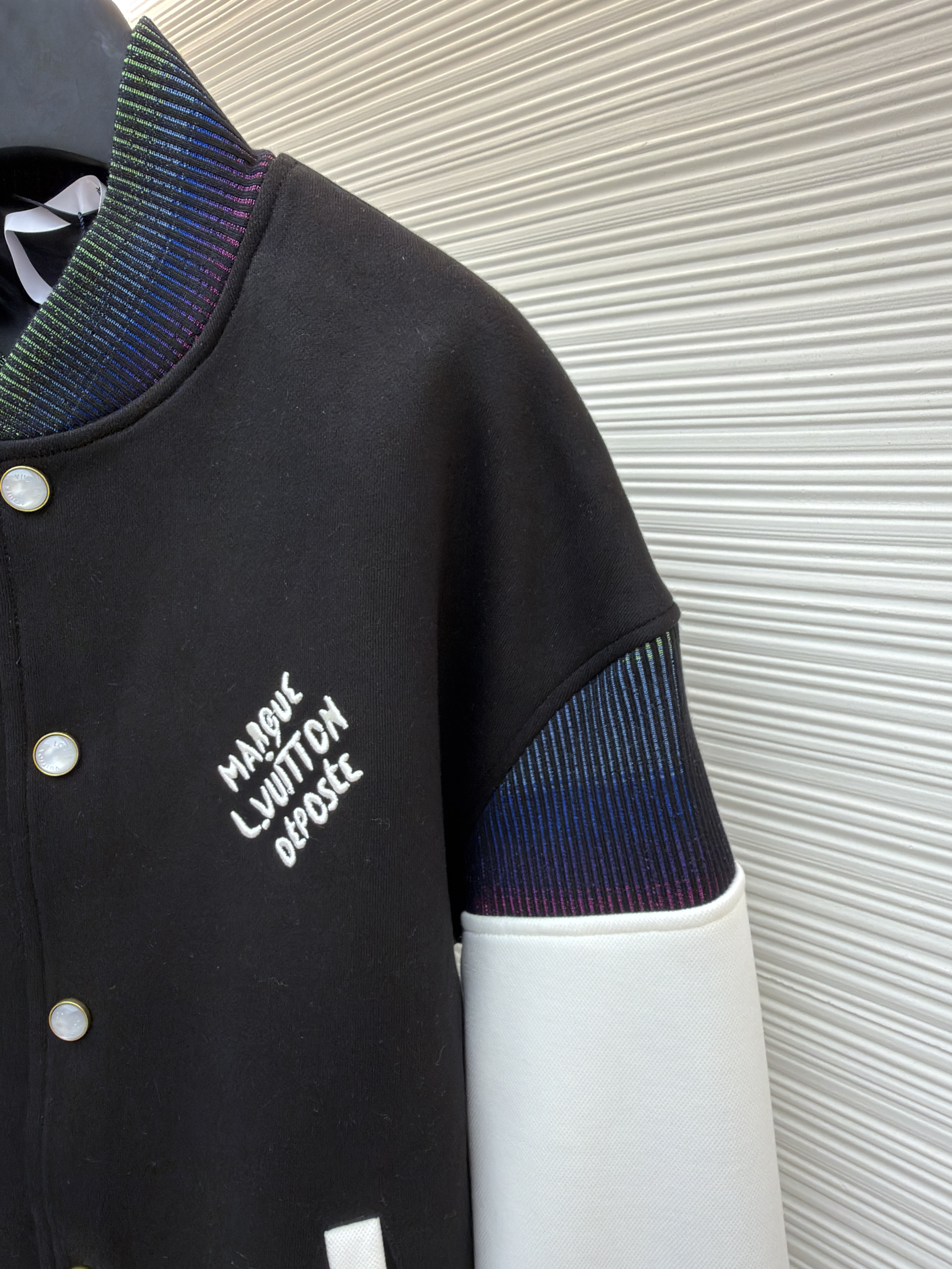 LOUIS VUITTON棉质针织束腰夹克棒球服