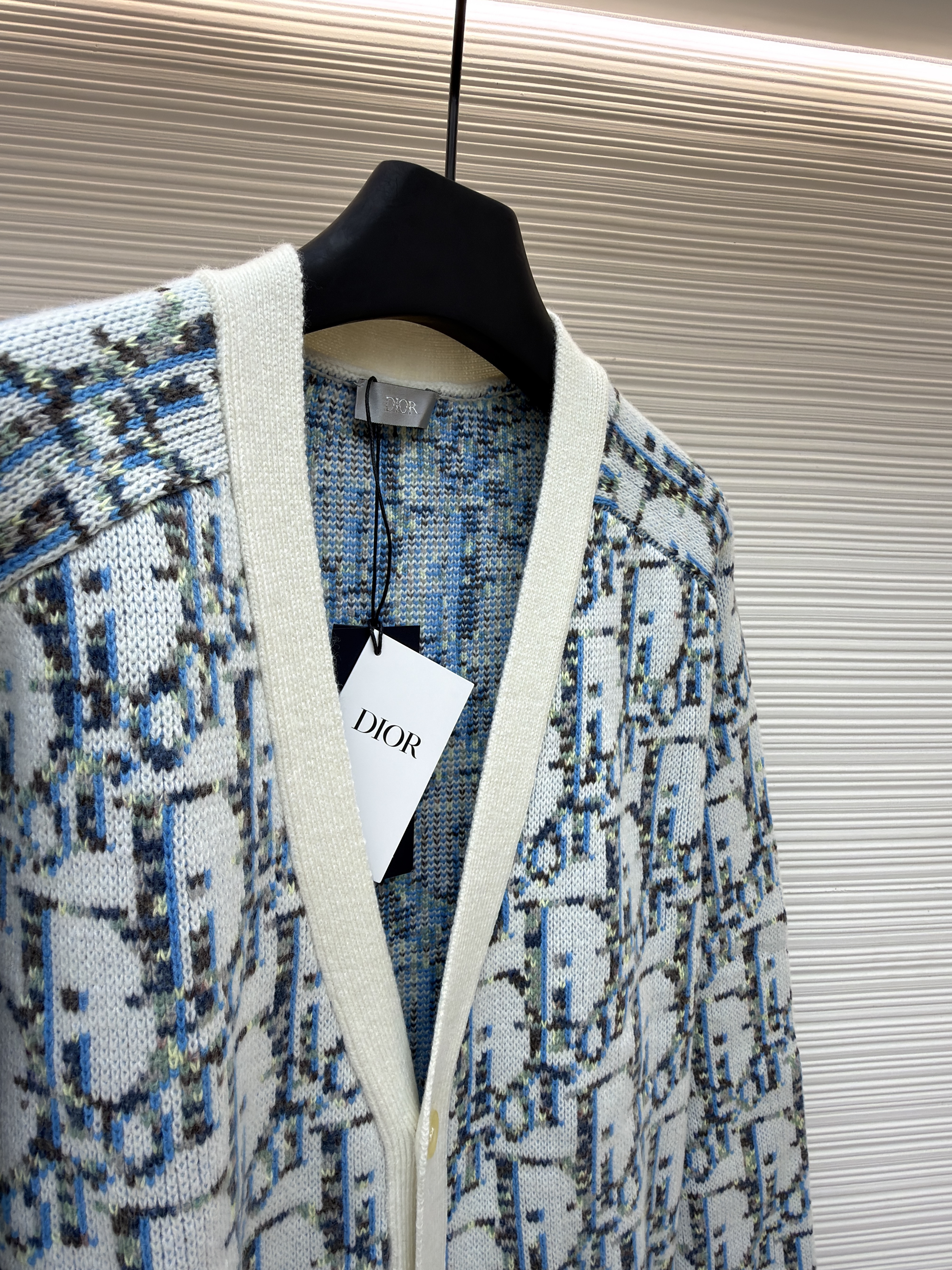 Dior老花毛织开衫