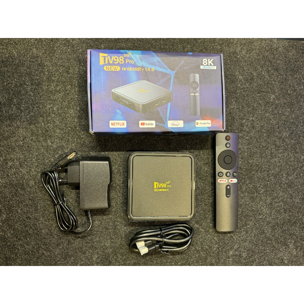 ដុំផ្ទុកកម្មវិធីទូរទស្សន៍ Android TV Box TV98 Pro
