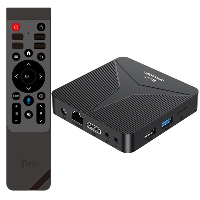 ដុំផ្ទុកកម្មវិធីទូរទស្សន៍ Android TV Box TV98 Pro