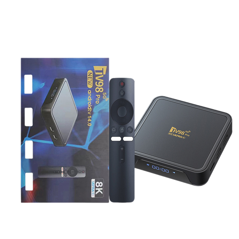 ដុំផ្ទុកកម្មវិធីទូរទស្សន៍ Android TV Box TV98 Pro