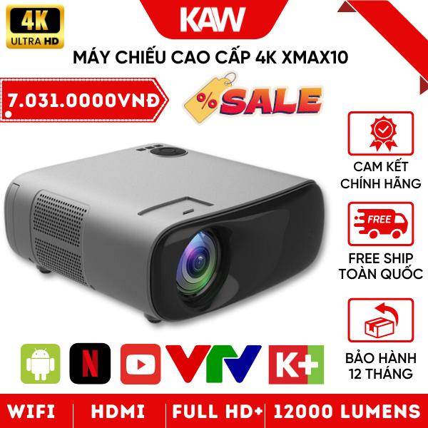 ម៉ាស៊ីនបញ្ចាំងរូបភាព 4K Android KAW XMAX10