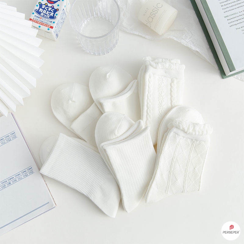 ស្រោមជើងកខ្ពស់របស់ស្ត្រីធ្វើពីក្រណាត់កូរ៉េ 4 ផ្លូវ ស្រោមជើងនារីទាន់សម័យ - Cherry shop9