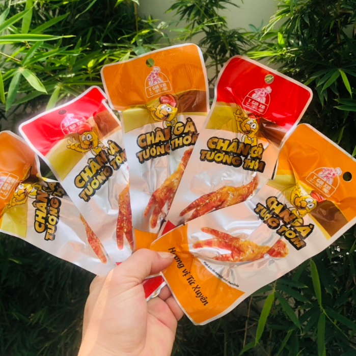 COMBO 10 ជើងមាន់ ប៉ះ អាហារ/ទឹកស៊ីអ៊ីវ ដោយឥតគិតថ្លៃ អំបិល 2 ដង - ជើងមាន់ភ្លាមៗ រសជាតិស៊ីឈួន - អាហារសម្រន់ពិតៗ