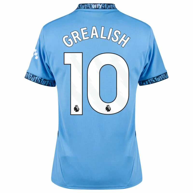 Manchester City Home Grealish 10 Shirt 2024-2025 Player version Size：S-XXL