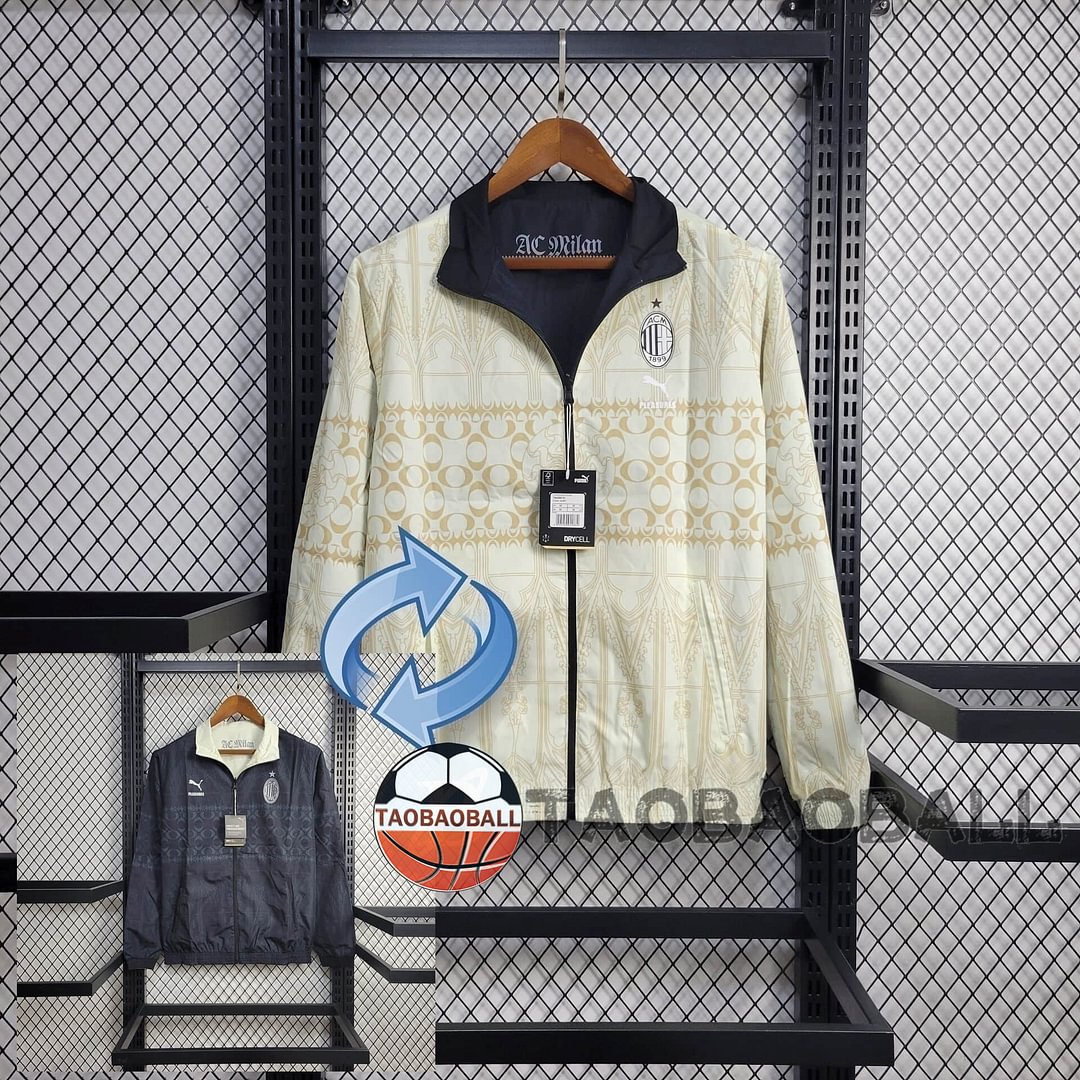 2024/2025 AC Milan Reversible Windbreaker Football Shirt