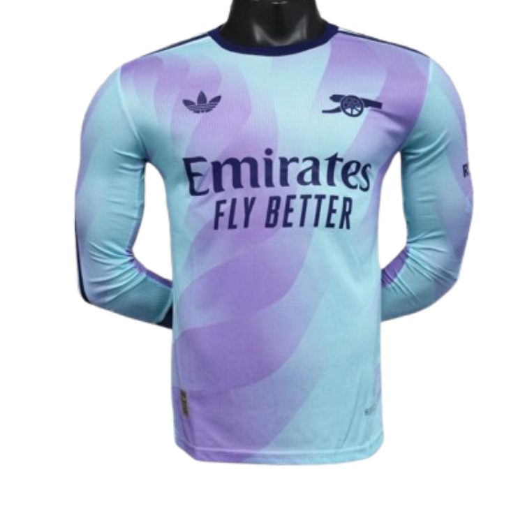 Arsenal Third Away Long Sleeve Jersey Player Version 2024-25